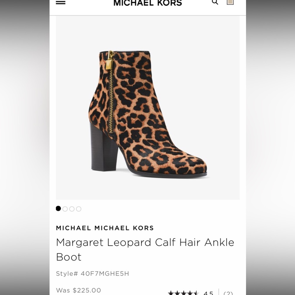 Michael Kors Margaret Bootie printed Haircalf